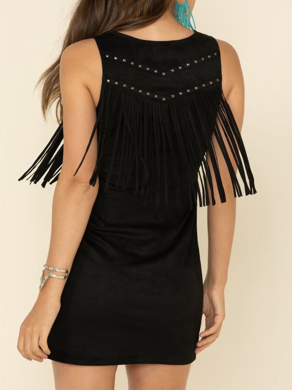 IDYLLWIND QUEEN OF COUNTRY FRINGE MINI DRESS Large - Picture 2 of 10